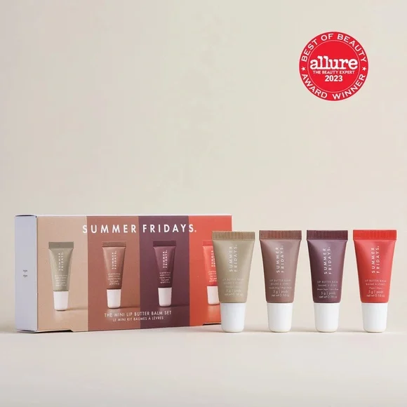 NWT! Summer Fridays The Mini Lip Butter Balm Set of 4 - Picture 1 of 8